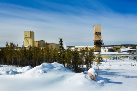 Cigar Lake headframes in snow 460 (Cameco)